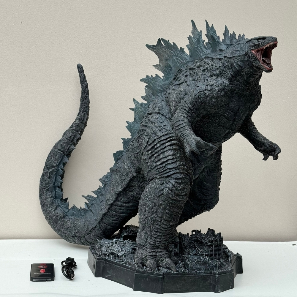 Hàng Loại 1 -  Mô hình Godzilla cao 46CM có đèn LED cực đỉnh - King of the monster : Godzilla - Full box - hộp carton - vỉ xốp trắng chống sốc N1-T2
