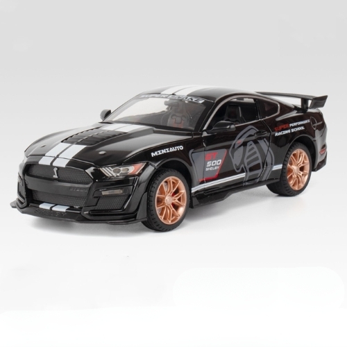 Mô Hình Xe Ford Mustang Shelby GT500 Màu Đen , tỉ lệ 1:24 Hợp kim có đèn - bánh sau chạy cót - Dài 21cm - rộng 9.5cm - cao 7cm - FULL BOX : box màu SKU : oto557a ( VAT : 003-01-200 ) - K71-T5-S5