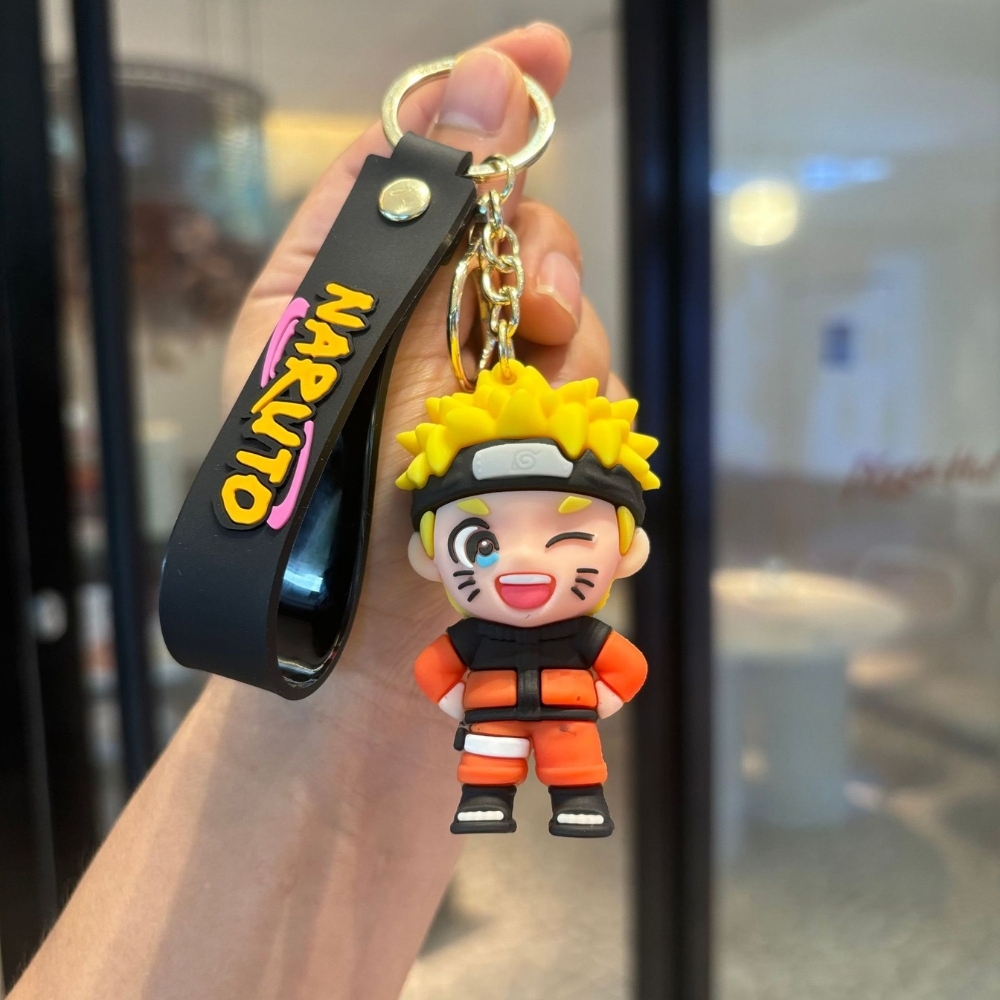 Móc Khóa naruto nháy mắt - Dây móc dài : 9.5cm - Mô Hình Cao : 6cm- Nặng : 50gram -bọc túi OPP  - SKU: moc203 - (Vat: MK001)