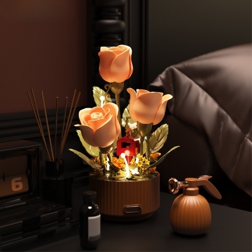 Đồ Chơi Lắp Ghép Chậu hoa cảm biến tự nở khi tưới  - Full Box - Sku : ht-EM0029 - ( VAT : mh011 ) K103-T3-S2