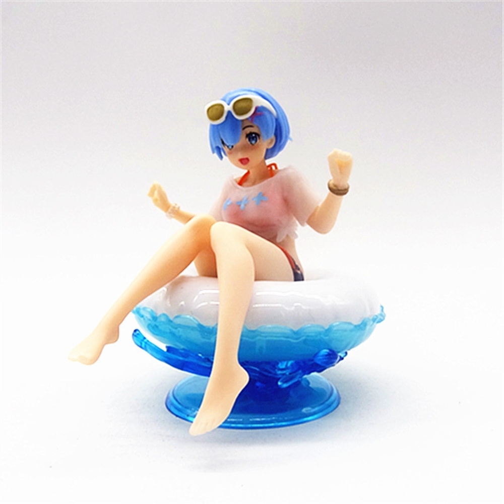 Mô Hình RE:ZERO Rem ngồi phao - Cao 10.5cm - nặng 150Gram - Figure RE:ZERO - Có hộp màu - K20-T3-S9