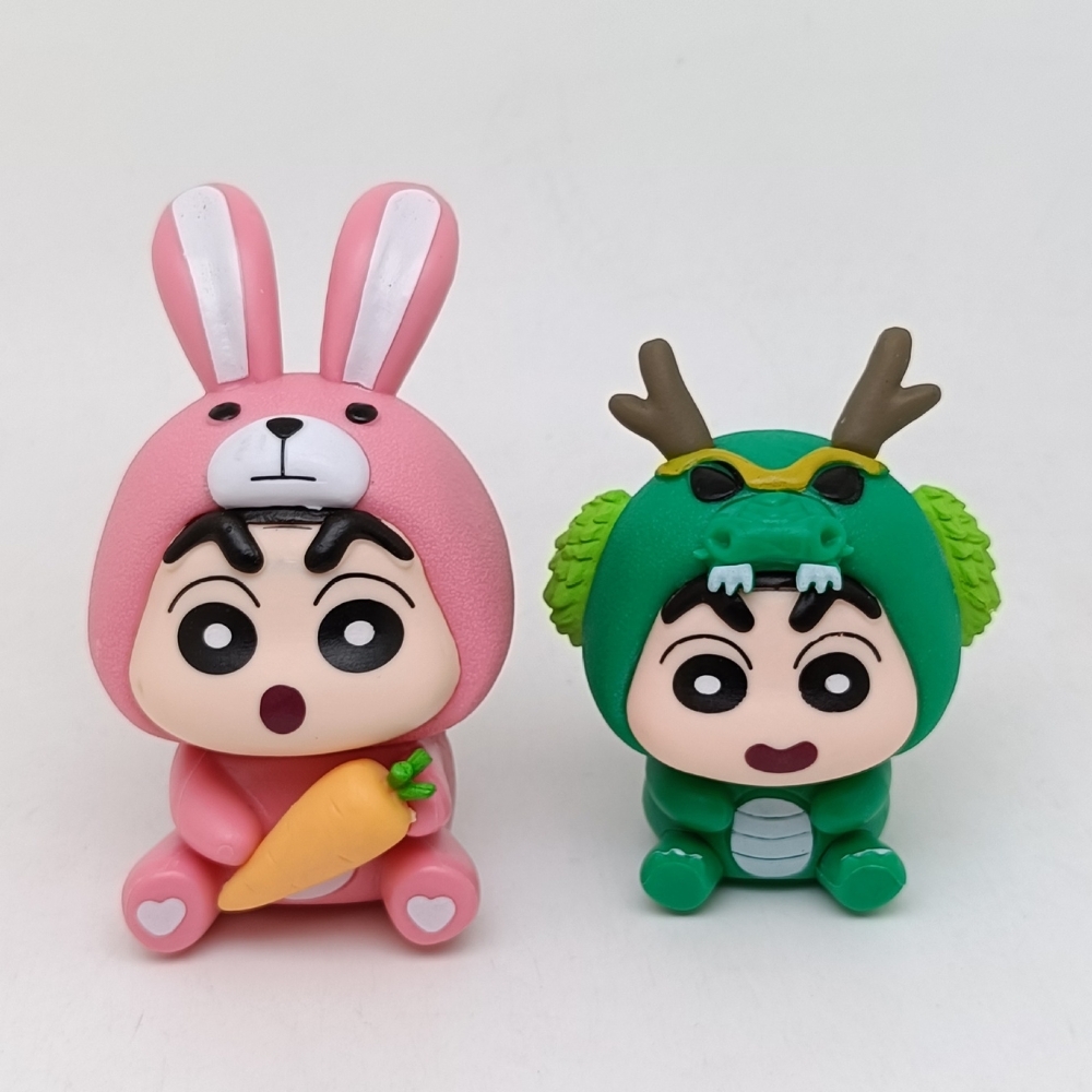 Mô Hình bộ 6 Shin bút chì cosplay động vật - Cao 7-9.5cm - nặng 300gram - Figure Cậu Bé Bút Chì - bọc túi OPP - No box - HM121 N3-K45-T3-S1