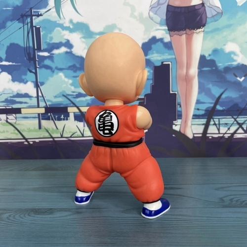 Mô hinh Krillin dáng đứng khoanh tay . Cao 19cm , nặng 195gram - No box - K5-T3-S8