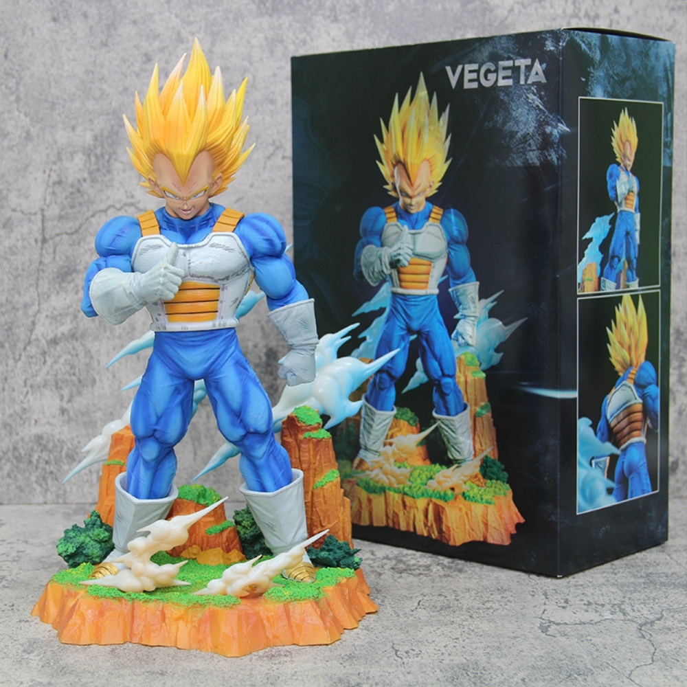 Mô hình DragonBall Vegeta kiêu hãnh + base tiểu cảnh siêu đẹp - Cao 34cm - nặng 1400Gram - Dragon Ball - Full Box