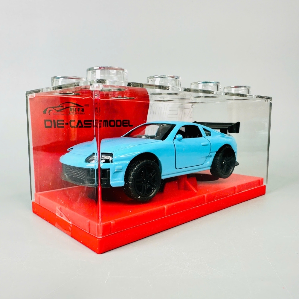 Mô Hình Xe đua xanh blue tỉ lệ 1:36 Hợp kim có thể mở cửa - Dài 12cm - rộng 5cm - cao 3cm - nặng : 300gram - FULL BOX : box màu SKU : oto474m - K55-T3-S7