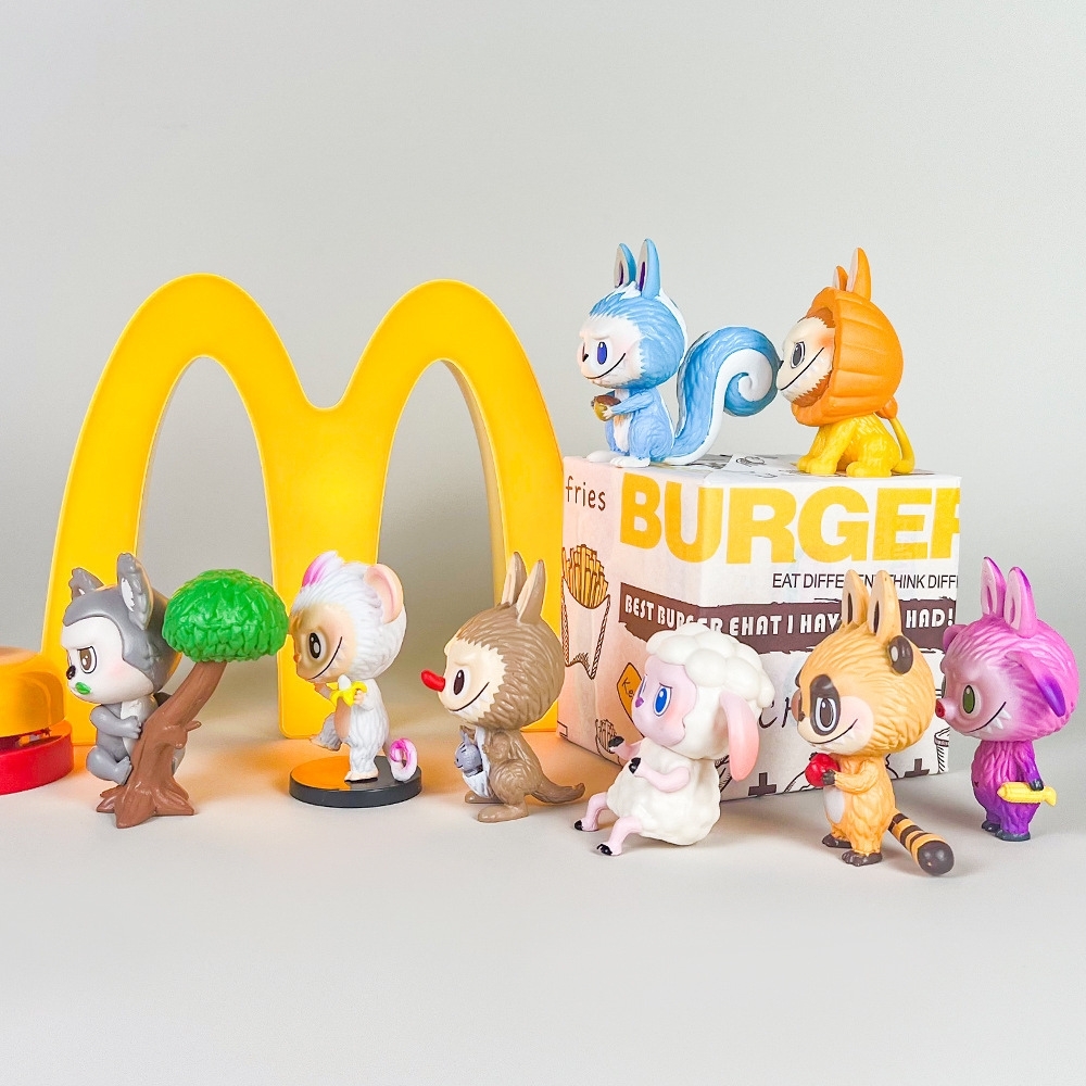 Hàng Cao Cấp - Mô hình labubu bộ 8 labubu blind box - cao 8cm - Nặng 300gram - Bọc Túi - Hộp Màu N3-K52-T2-S1