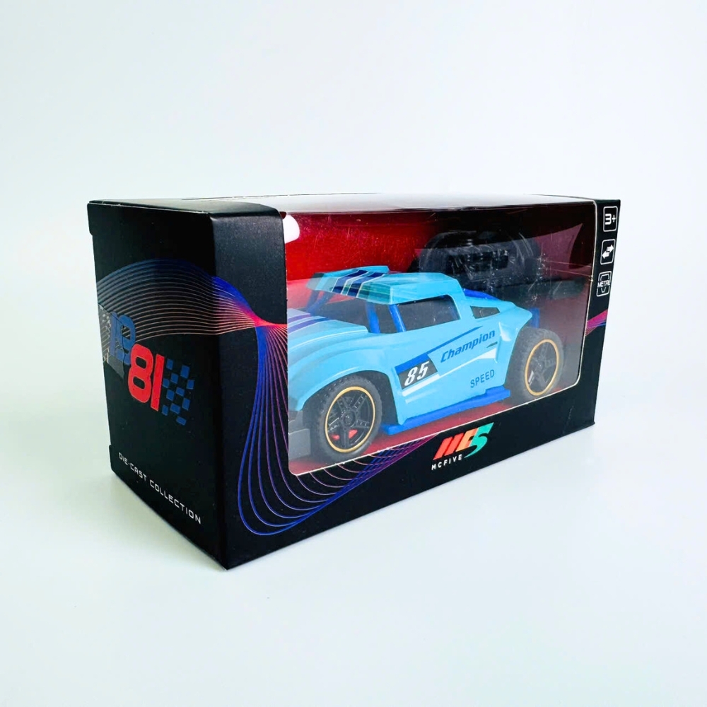 Mô Hình Xe phản lực màu xanh dương Hợp kim - bánh sau chạy cót - tạo khói - Dài 14cm - rộng 6cm - cao 5cm - nặng : 300gram - FULL BOX : box màu SKU : oto538d - K53-T1-S1