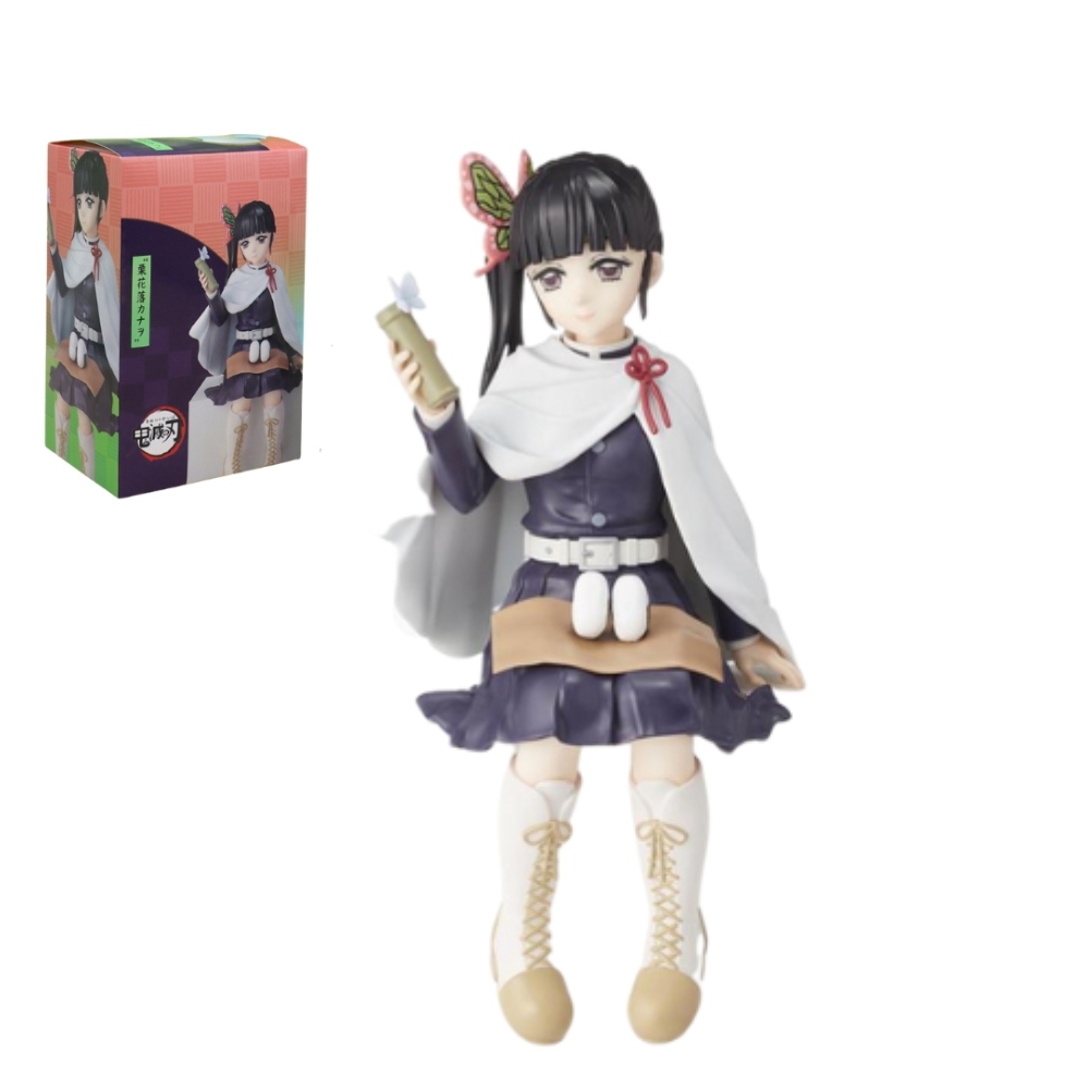 Mô Hình Kimetsu No Yaiba Kanao dáng ngồi cao 14cm - Figure Thanh gươm diệt quỷ - Có Vỏ Hộp màu