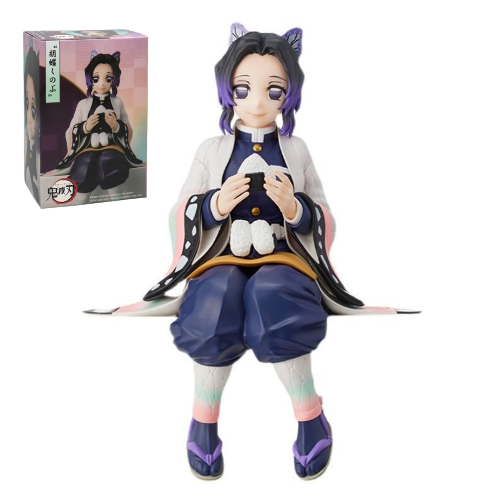 Mô Hình Kimetsu No Yaiba Shinobu dáng ngồi cao 13cm - Figure Thanh gươm diệt quỷ - Có Vỏ Hộp màu