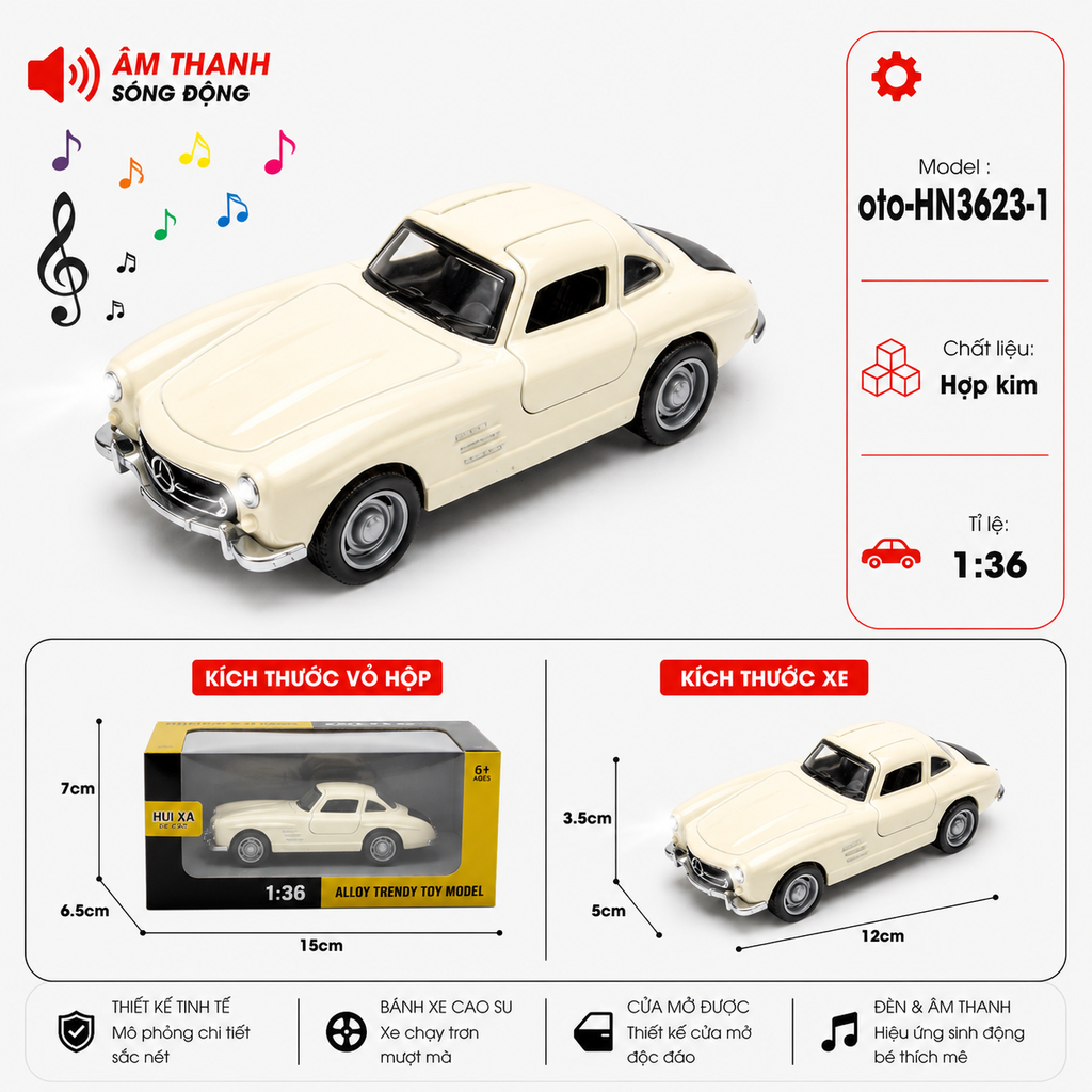 Xe thể thao nhiều kiểu dáng ( Có Đèn , Có Nhạc ) . Chất liệu hợp kim , tỉ lệ 1:36 - SKU : oto-HN3623-1 - ( VAT : 103-01-35 )
