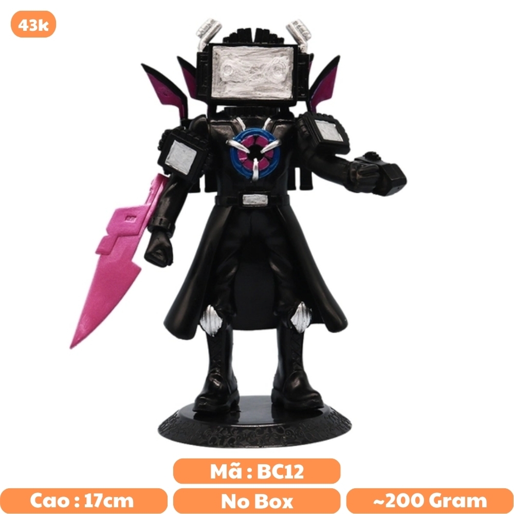 Mô Hình skibiditi camera man toys kiếm hồng nhân vật trong Skibidi Toilet - Cao 17cm - nặng 200Gram - Bọc túi OPP - No Box - K22-T1-S10