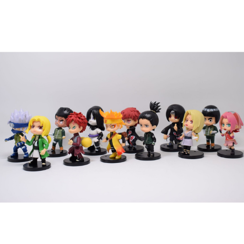 Mô hình đồ chơi - combo12 nhân vật Naruto Sakura Gaara Shikamaru Itachi Kakashi Lee Orochimaru Tsunade... -  Naruto - No Box - N3-K46-T1-S3