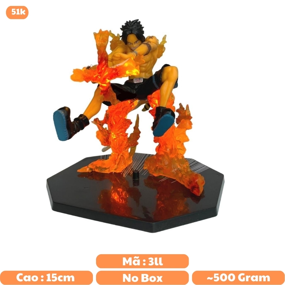 Mô hình OnePiece ACE V2 hàng siêu đẹp đế không chữ có led USB - No Box - Bộ FZ - One Piece - No Box - N2