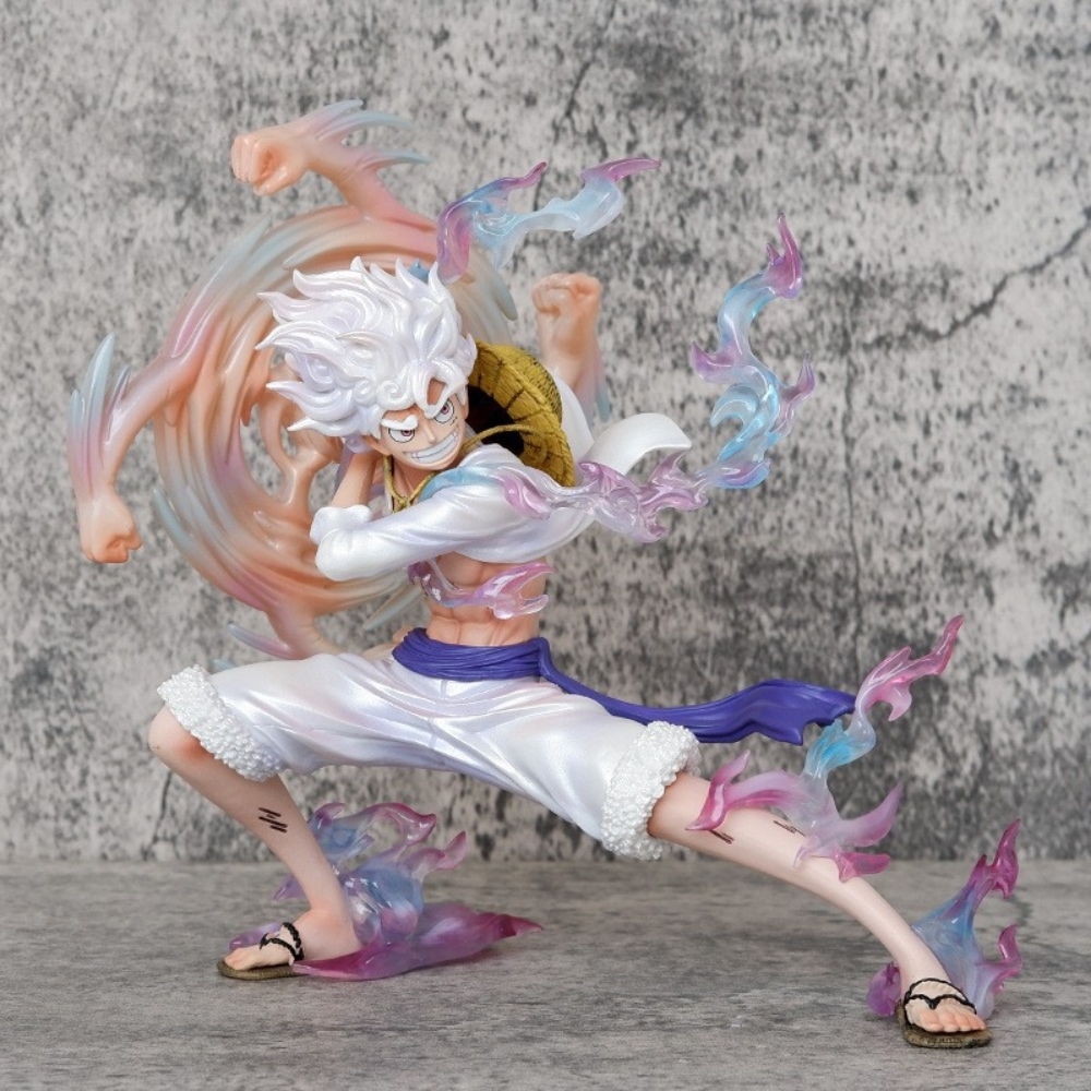Mô Hình OnePiece luffy gear 5 xoay tay - cao 19cm - nặng 500gram - Figure One Piece - Hộp Carton - (C-14)