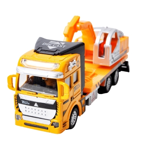 Mô Hình 3 loại Xe công trình  , chất liệu hợp kim và nhựa - Dài 19cm - rộng 5.5cm - cao 7.5cm - SKU : oto-YM041136 ( VAT : 003-02-40 )