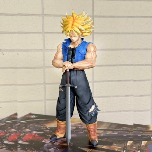 Mô Hình Dragon Ball Trunks dáng đứng chống kiếm - cao 26cm - nặng 400gram - DragonBall -(VAT MH001)- K29-T2-S8