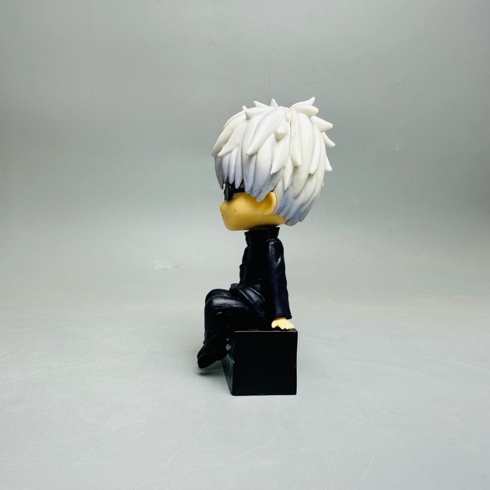 Mô Hình Gojo Satoru Tóc trắng Đeo kính - Cao 11cm - nặng 100Gram - Box màu   : bọc túi OPP - Figure anime Jujutsu Kaisen - N1-K39-T3-S2
