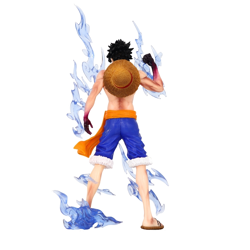 Mô hình OnePiece Luffy Haki hoa anh đào hiệu ứng xanh - Cao 24cm - nặng 180gram - Phụ kiện : Đế - Figure One Piece - No Box - K26-T1-S2