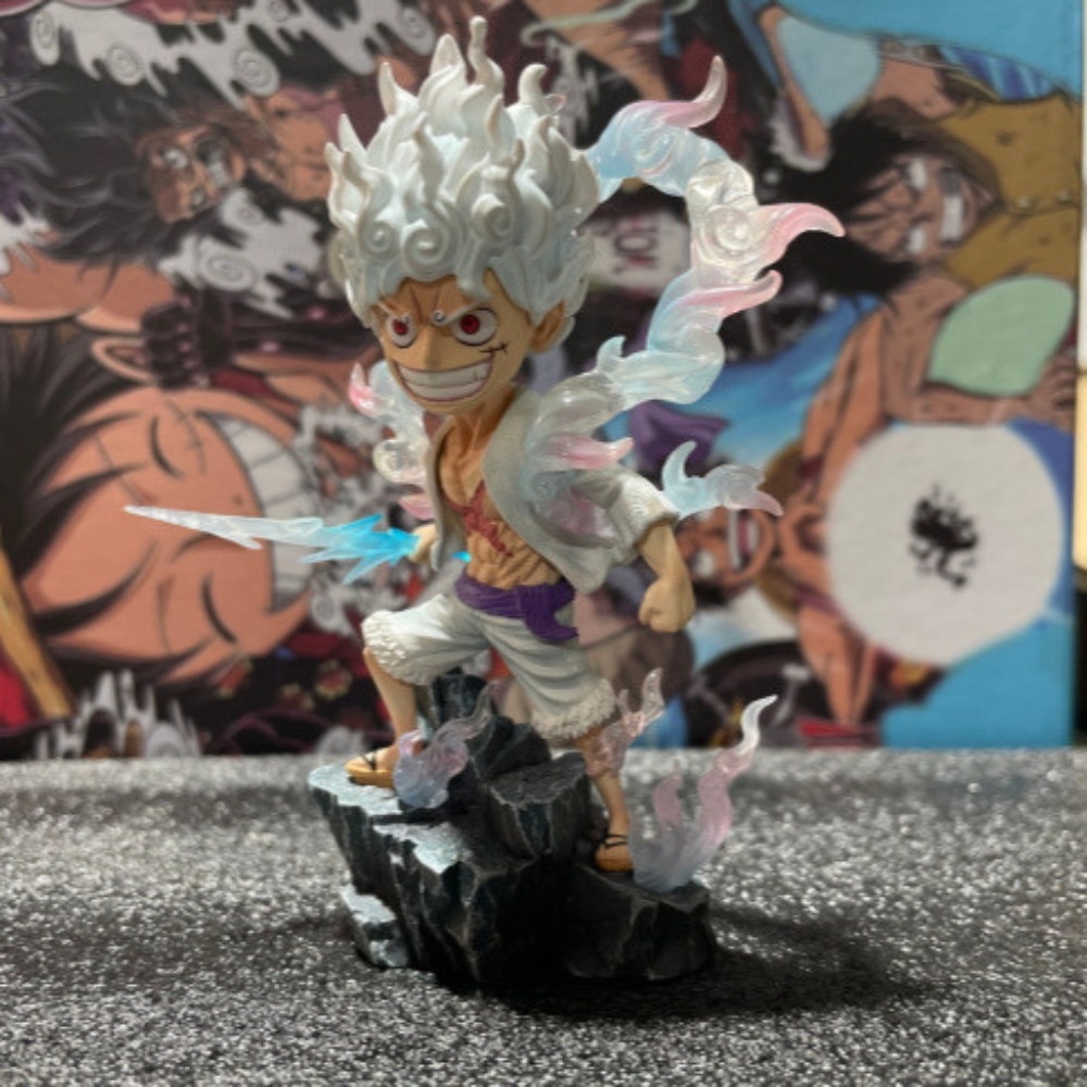 Mô hình OnePiece Luffy gear 5 dáng đứng - Cao 12cm - nặng 300gram - Figure One Piece - Hộp Màu N1-K53-T3-S1
