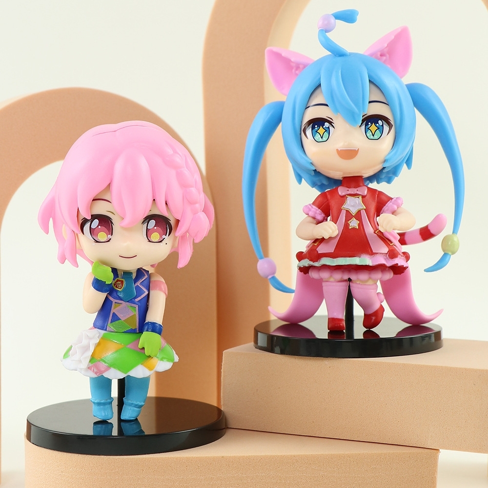 Mô Hình Hatsune Miku bộ 6 mô hình miku Bản B - Cao 9cm - nặng 300gram - Figure Miku - Bọc Túi - No Box - K24-T2-S9