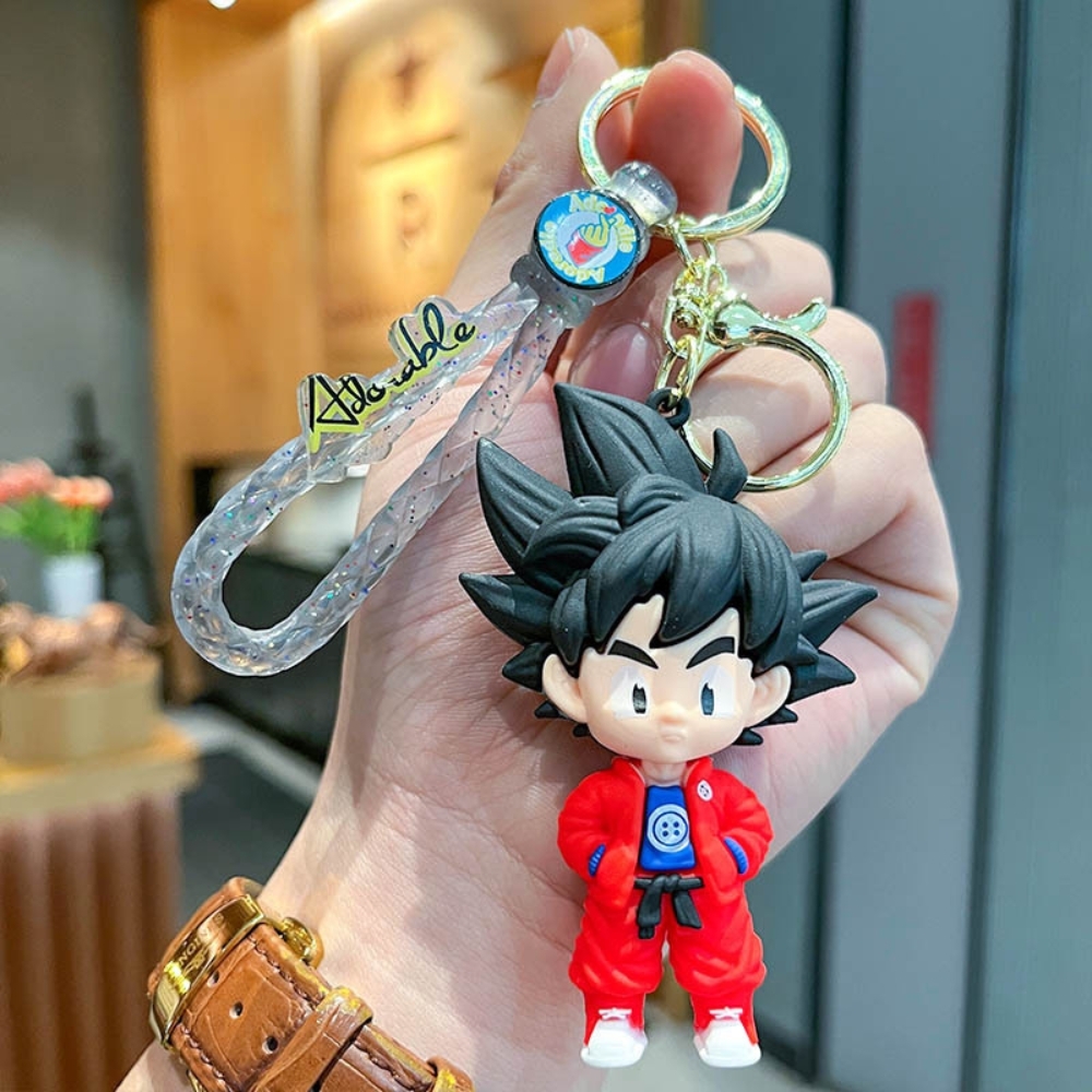 móc khóa goku sành điệu áo đỏ - Dây móc dài : 8.5cm - Mô Hình Cao : 8cm - Nặng : 50gram - No Box : bọc túi OPP