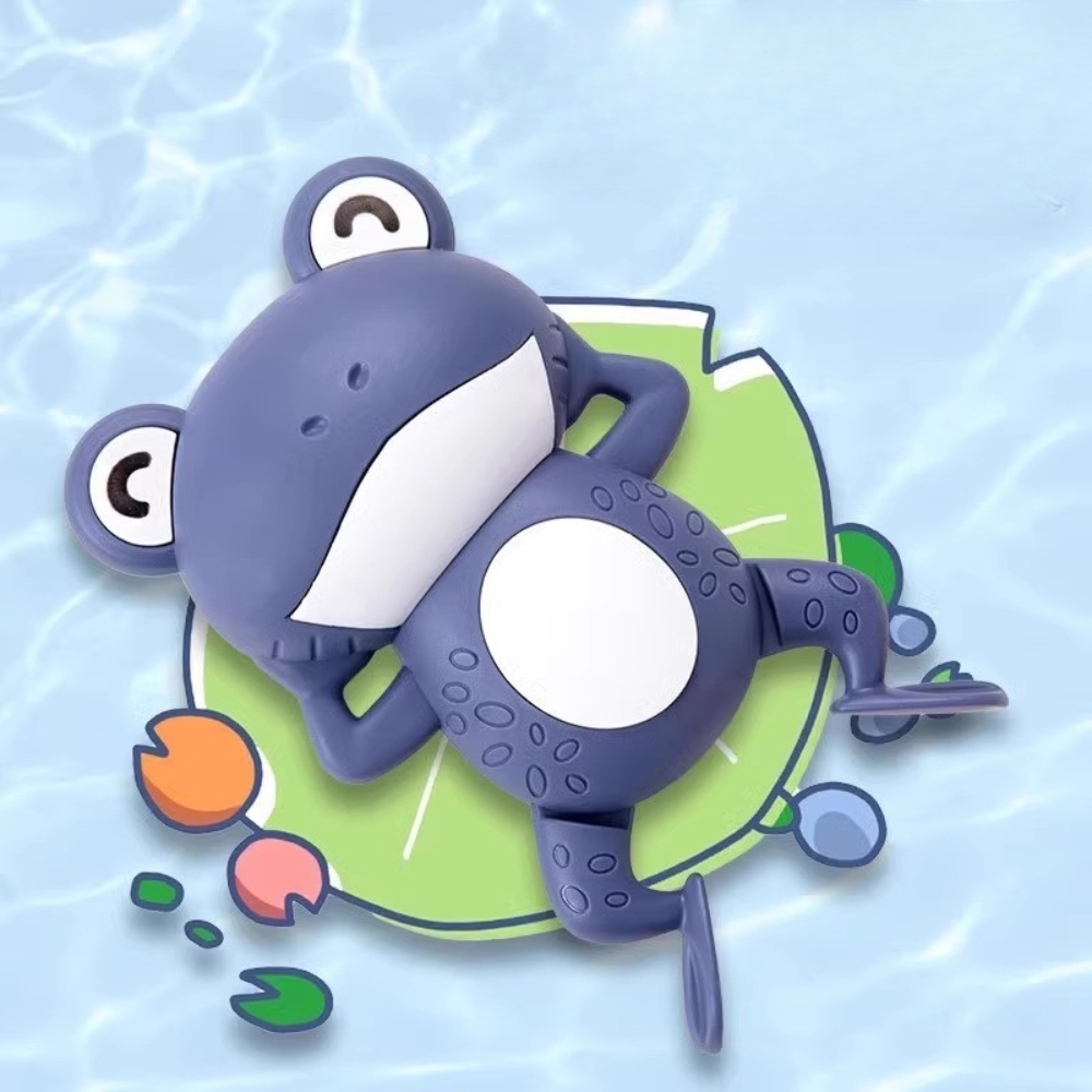 Màu Ngẫu Nhiên - Đồ Chơi Nhà Tắm Ếch Có 3 Màu - Dài 12cm - Rộng 7cm - Nặng : 200gram - No Box  - ( VAT : DOTTHH2 ) -K75-T2-S6