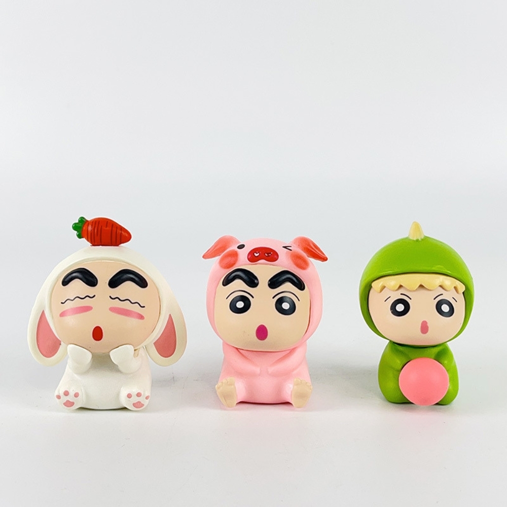 Mô Hình bộ 6 Shin bản B bộ 2 con giáp - Cao 6.5cm - nặng 300gram - Figure Cậu Bé Bút Chì - bọc túi OPP - Hộp Màu - Hm30 n3-k41-t2-s1