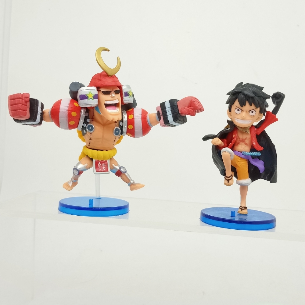 Mô hình OnePiece Bộ 6 nhân vật Luffy Ussop Franky Kid Boa Law - Cao 7cm - nặng 500gram - Figure OnePiece - No Box - N3-K42-T2-S3