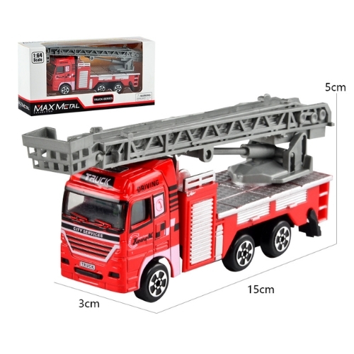 Mô Hình 3 Oto Cứu Hoả hợp kim , tỉ lệ 1:64 - Dài 12cm - rộng 3.5cm - cao 5cm- SKU : oto-CF17-F10 - ( Vat : 003-01-20 )