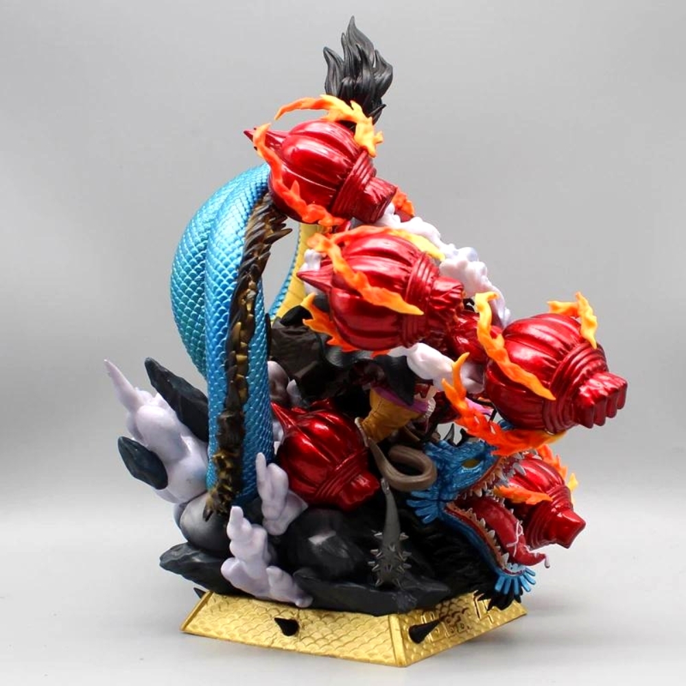 Hàng Thanh Lý Đã Qua Sử Dụng - Mô Hình One Piece Luffy đại chiến Kaido - Cao 20cm - nặng 2kg2 - Figure OnePiece - box màu -