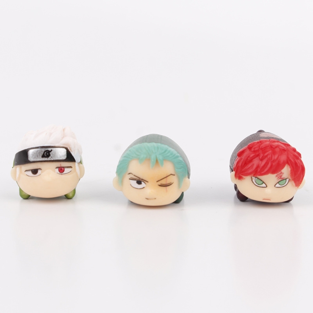 Mô Hình OnePiece và Naruto bộ 12 nhân vật chibi OnePiece và Naruto Cao : 2.5cm - Nặng : 110gram - Figure OnePiece và Naruto - No Box - N3-K42-T2-S2