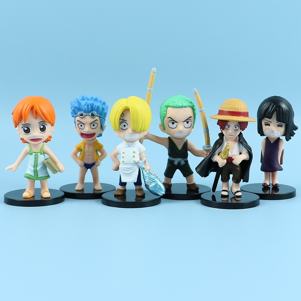 Mô Hình OnePiece bộ 12 nhân vật chibi OnePiece Blind Box - Cao : 7-9cm - Nặng : 200gram - Figure OnePiece - Hộp Màu n3-k59-t2-s3