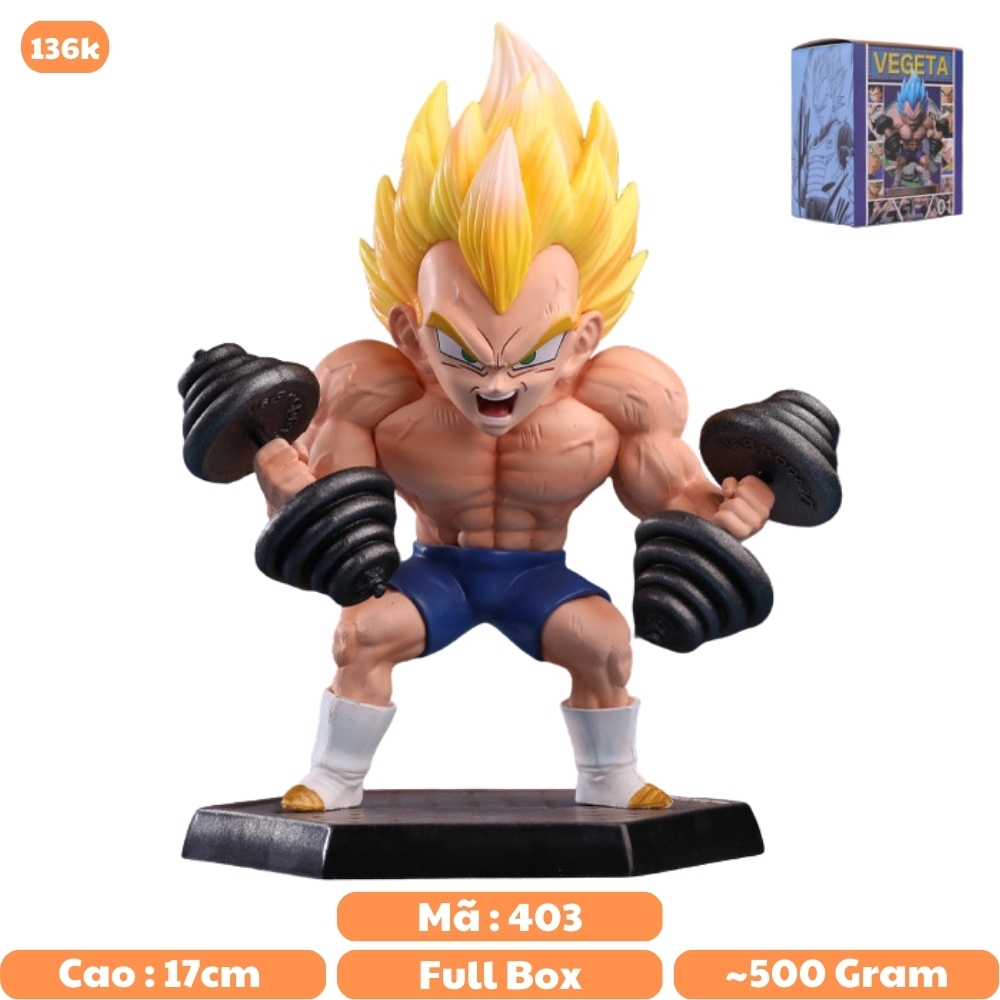 Mô hình đồ chơi - Vegeta tập tạ Cao 17cm -  Dragon Ball - Có Hộp Đẹp - N1-K22-T4-S1