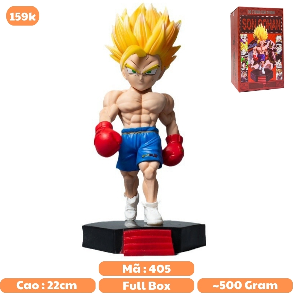 Mô hình đồ chơi - Gohan Boxing -  Cao 22cm -  Dragon Ball - Có Hộp Đẹp - N1-K21-T5-S1