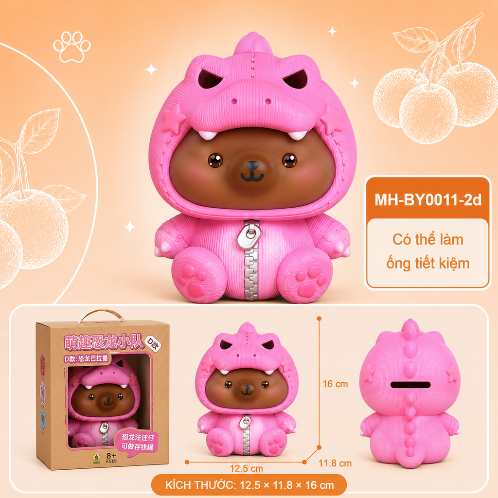 Mô Hình Các Con Vật Cosplay Khủng Long size nhỡ KT 12.5*11.8*16 cm - SKU : MH-BY0011-2 - ( VAT : MH003 )