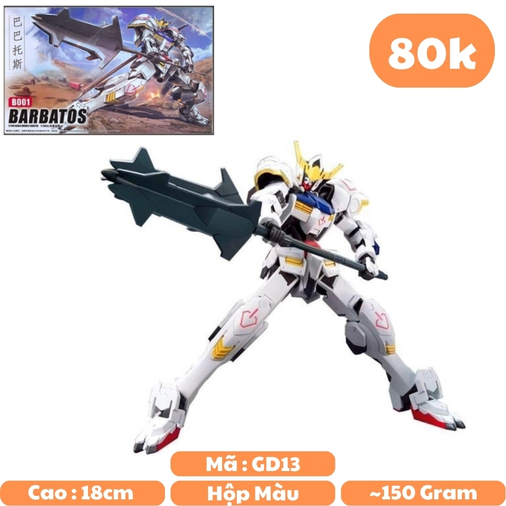Mô hình XG - Gundam BARBATOS - Cao 18cm - nặng 150gram + Có Box - SKU:B001 - Figure Gundam - Có hộp màu N1-K19-T2-S1