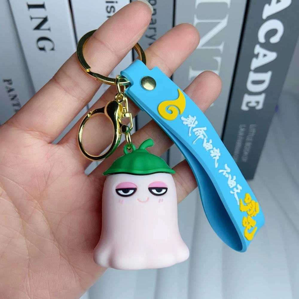 Móc khóa Natra linh hồn đội lá - dây dài 11cm mô hình cao 4.8cm - nặng : 50gram - SKU: moc208b - (Vat: MK001) -   K77-T4-S6