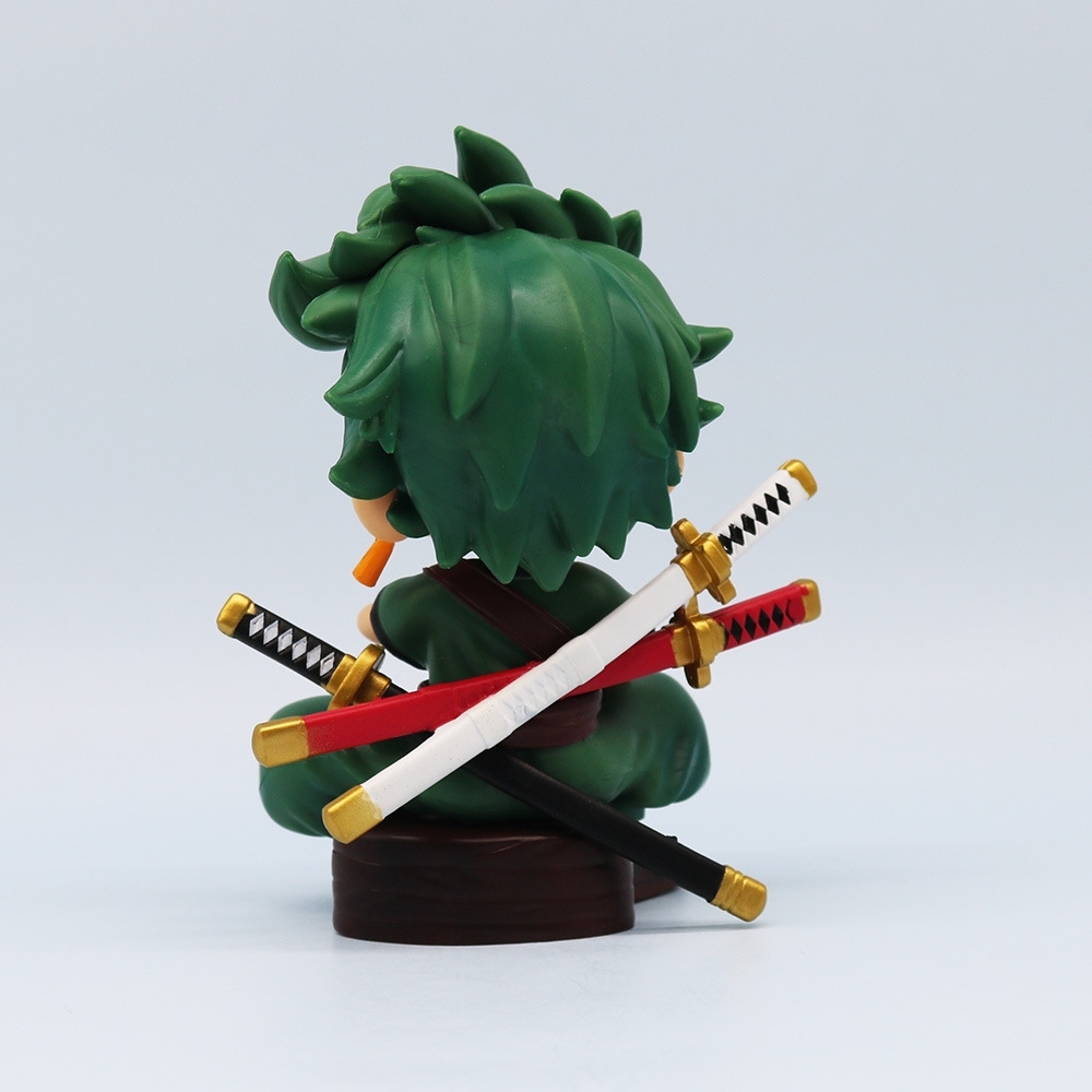 Mô Hình OnePiece Bộ 3 Luffy - Zoro - Sanji AI ChiBi - Cao 13cm - nặng 200gram - Figure OnePiece - Có hộp màu - N3-K38-T2-S1