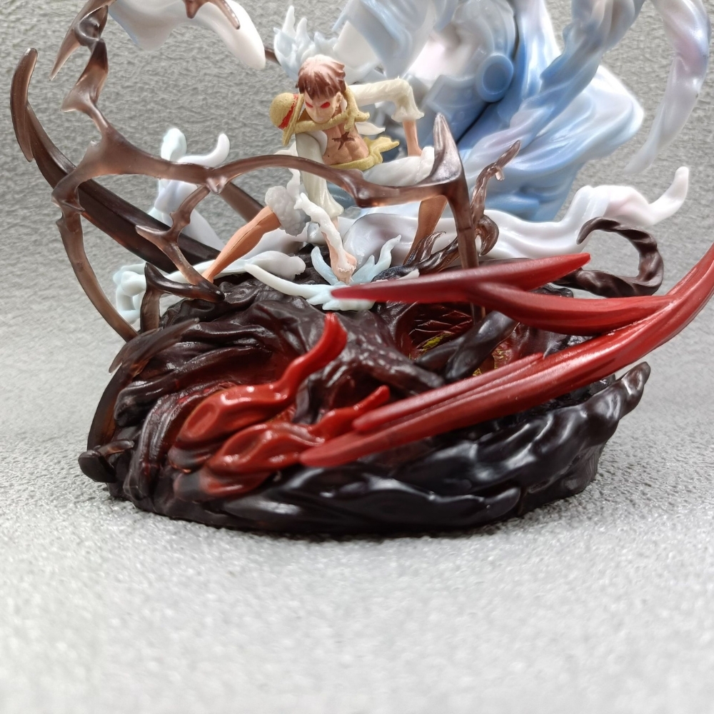 Mô Hình OnePiece luffy gear 5 Trạng thái chiến đấu và đấm đất siêu ngầu cao 23cm nặng 830g , Figure OnePiece - Full Box - N1-K34-T5-S2
