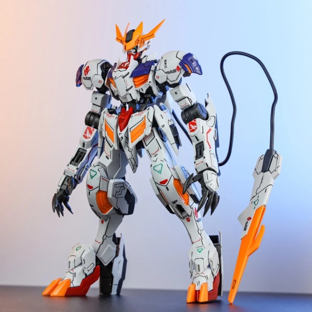 Hàng Cao Cấp - Mô hình Gundam HG 1/100 Max babatos trắng cam - Cao 17cm - nặng 150gram - Figure Gundam - Hộp Đen Sói - SKU : 5056827 K28-T4-S9