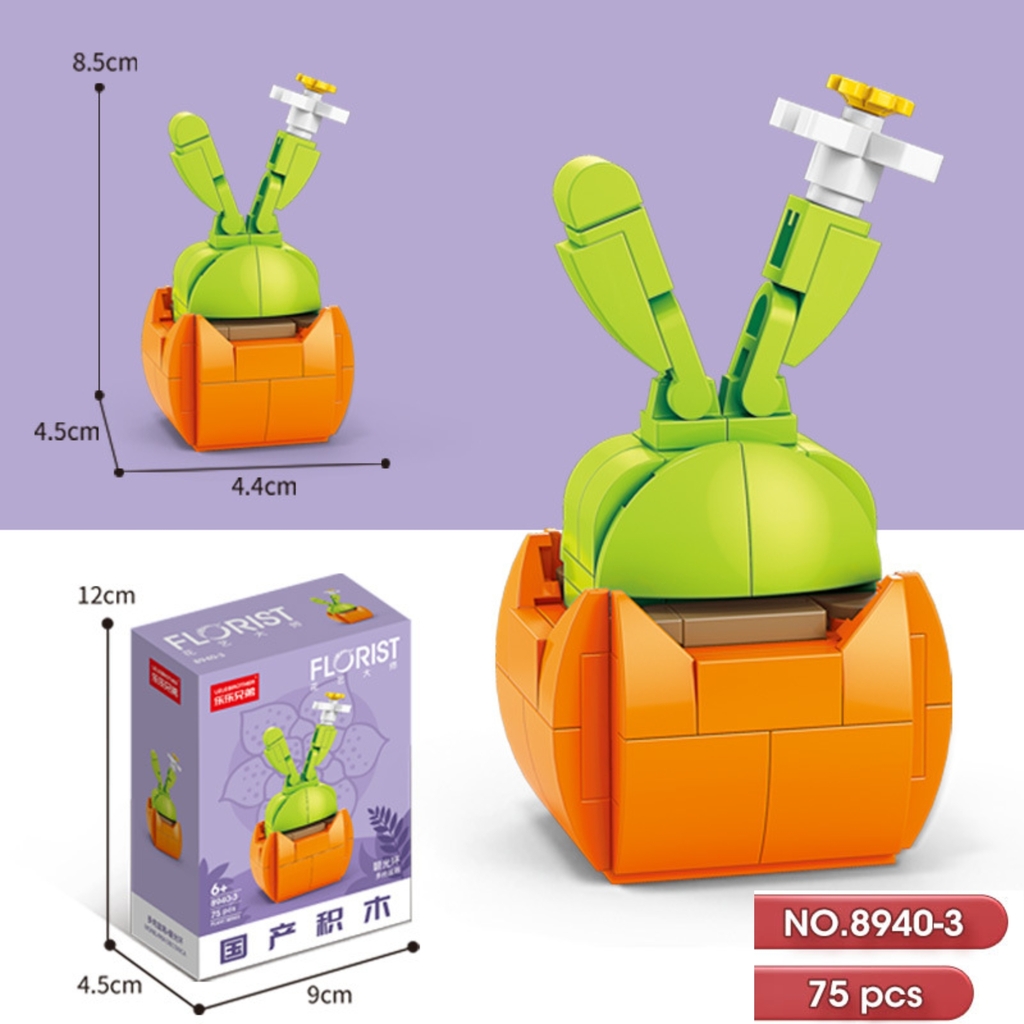 (Giá 1 Hộp - Set 12 Hộp - Đặt Số Lượng 12) - Bộ  lắp ghép Hoa. SKU: LG-8940 - (VAT 001-06-11) - K130-T1-S13