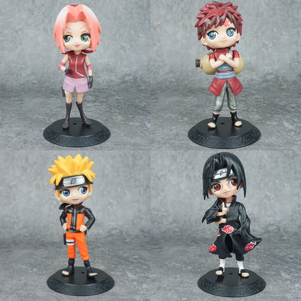Mô hình Naruto Bộ 6 nhân vật Cao 15.5cm - nặng 150Gram- Figure Naruto - No Box N3-K40-T3-S2