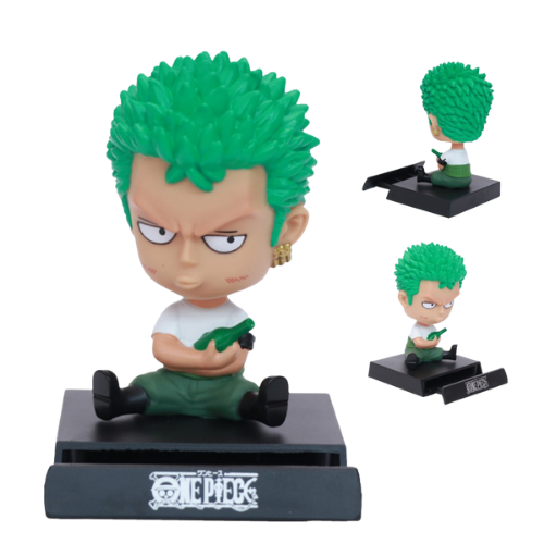 Mô Hình đồ chơi - Roronoa Zoro Chibi lắc đầu  - One Piece - cÓ Hộp Màu -K71-T3-S2