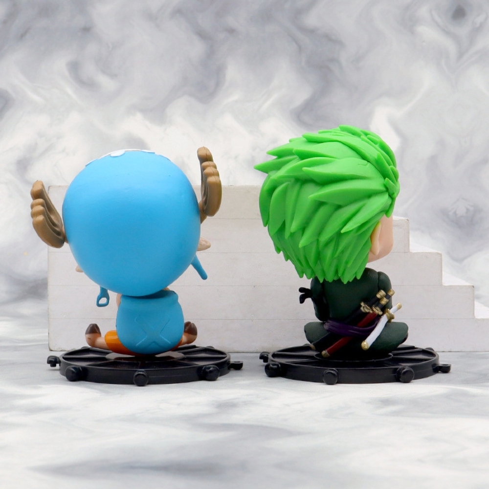Mô hình OnePiece Bộ 6 onepiece lắc đầu - Cao 11cm - nặng 800gram- Figure OnePiece - No Box -n3-k59-t3-s2