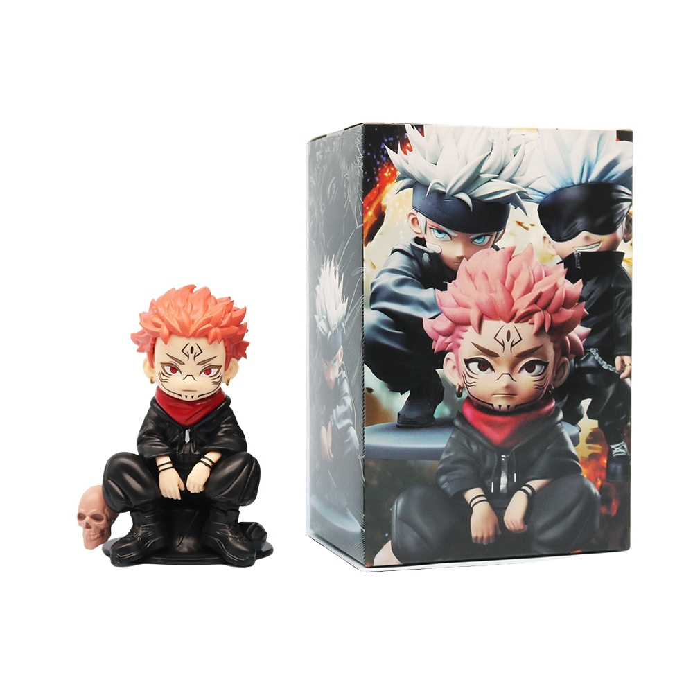 Mô Hình Itadori Yuji dáng ngồi - Cao 12cm - nặng 170gram - Bọc túi OPP - no box - Figure anime Jujutsu Kaisen N1-K42-T3-S1