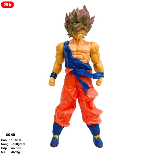 Mô hình DragonBall Songoku nửa áo cao 18cm - Bản Bộ  - Dragon Ball - No Box -SKU : DB59g - ( Vat :  G873-79 )- K5-T2-S7 ( G - 1 )