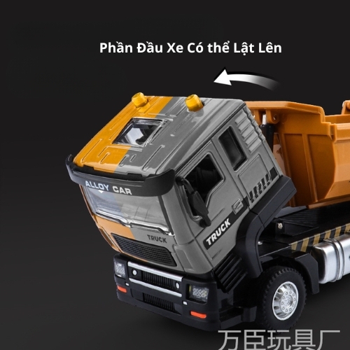 Mô Hình Xe Tải chở vật liệu , tỉ lệ 1:28 , chất liệu hợp kim - Dài 17cm - rộng 6cm - cao 7cm - SKU : oto-ST99-G1A - ( Vat : 003-02-100 ) - K83-T2-S2