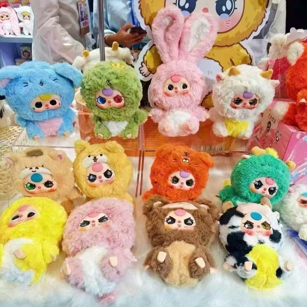 Hàng xưởng sản xuất - Baby Three 12 Con Giáp Baby Three Zodiac blind box ngẫu nhiên - cao ~ 16cm - Nặng 500gram - Túi Mù - Hộp Màu