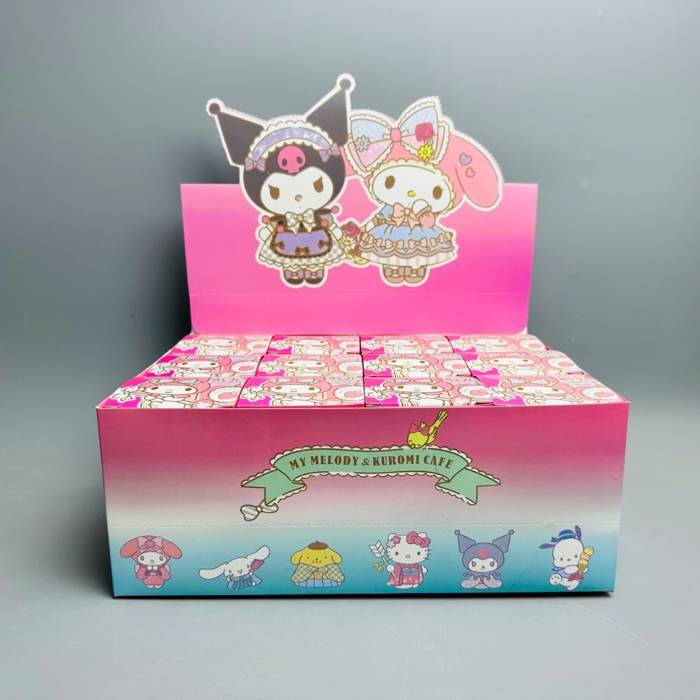 Vỏ Hộp mù 12 Kuromi màu hồng - blind box - cao : 10cm ngang : 29cm - figure kuromi N3