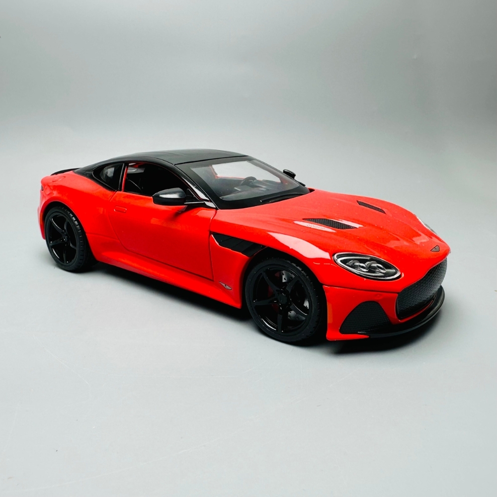 Mô Hình Xe aston martin đỏ 1:22 Hợp kim có thể mở cửa - bánh sau chạy cót - Có tiếng - đèn pha sáng - Dài 20cm - rộng 9cm - cao 6cm - nặng ~ 1000gram - FULL BOX : box màu SKU : oto141